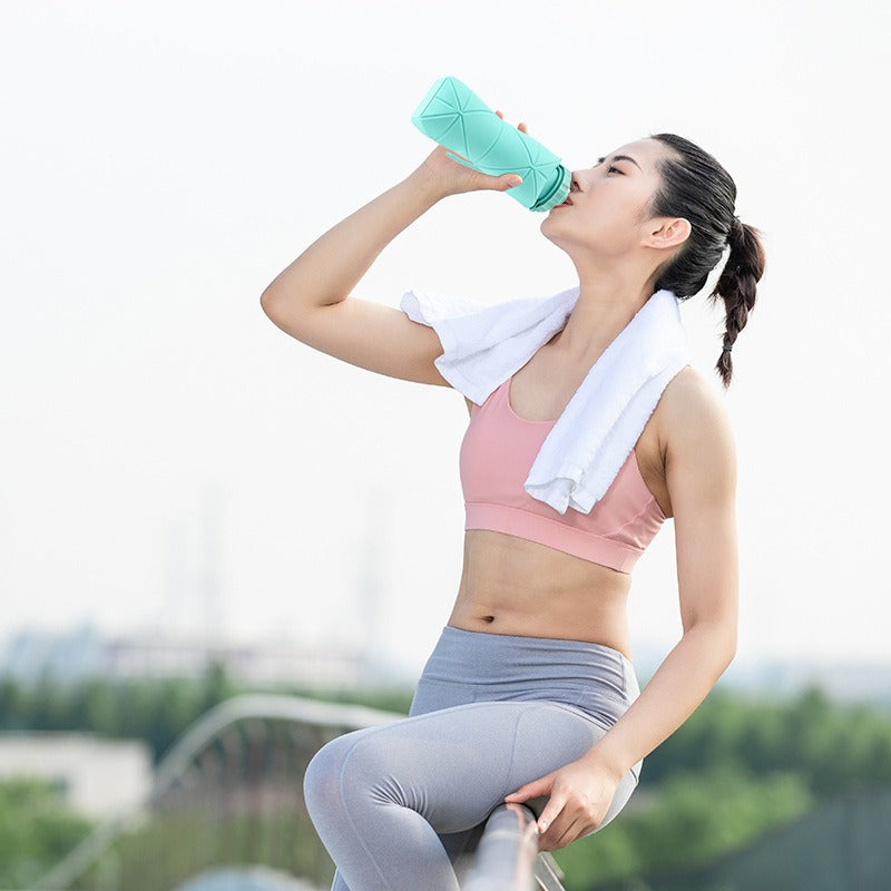 High-Temperature Resistant Silicone Folding Water Bottle
