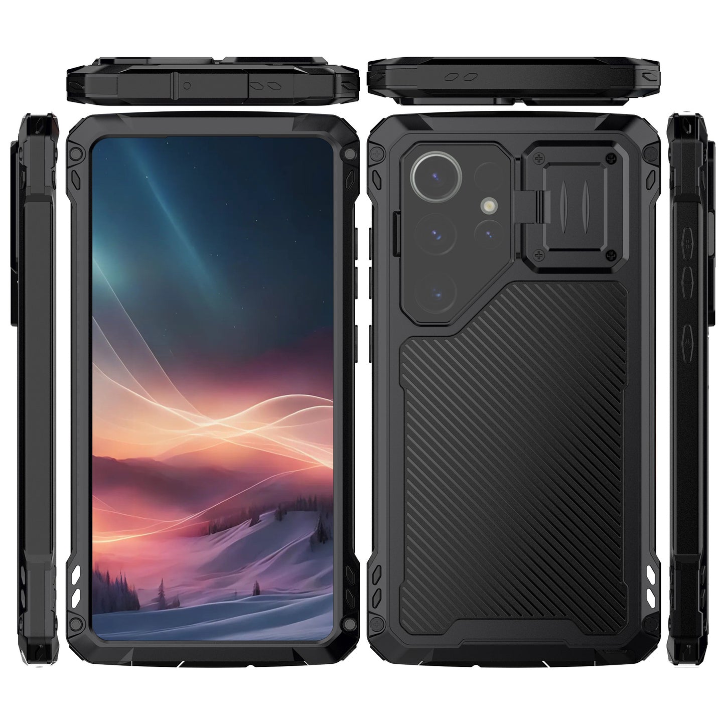 Waterproof Metal Bracket Phone Case