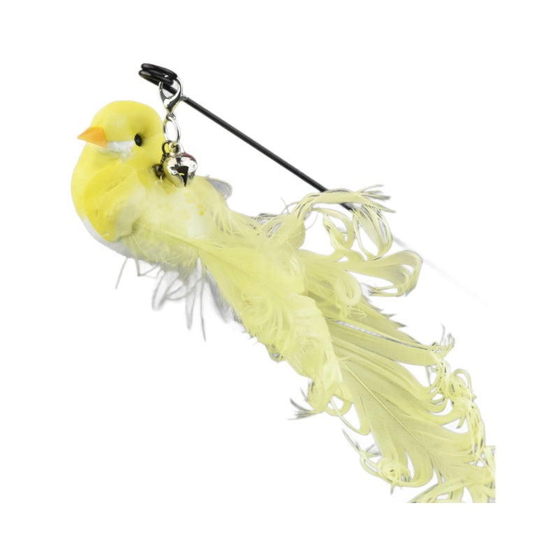 Simulation Bird Cat Toy with Suction Cup