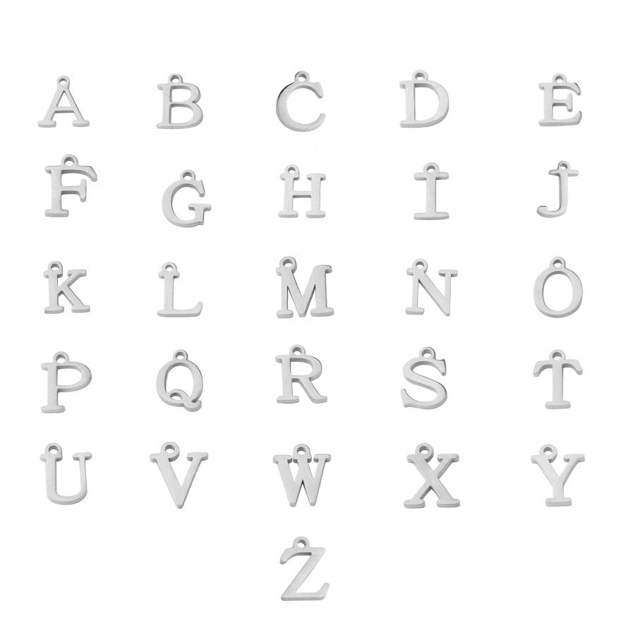 Stainless Steel Letter Pendant