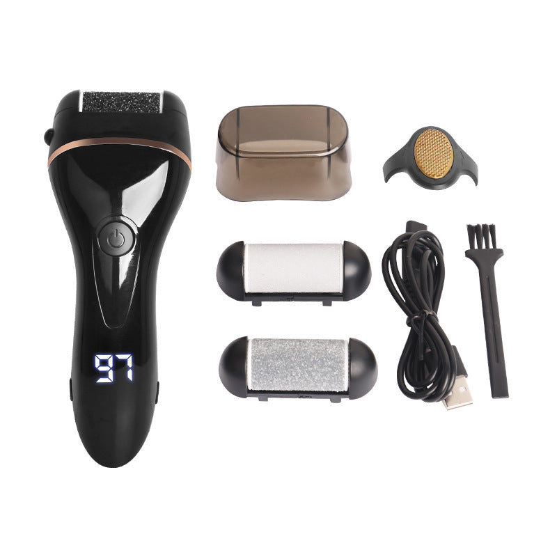 Electric Foot Grinder with 3 Grinding Heads - Rechargeable