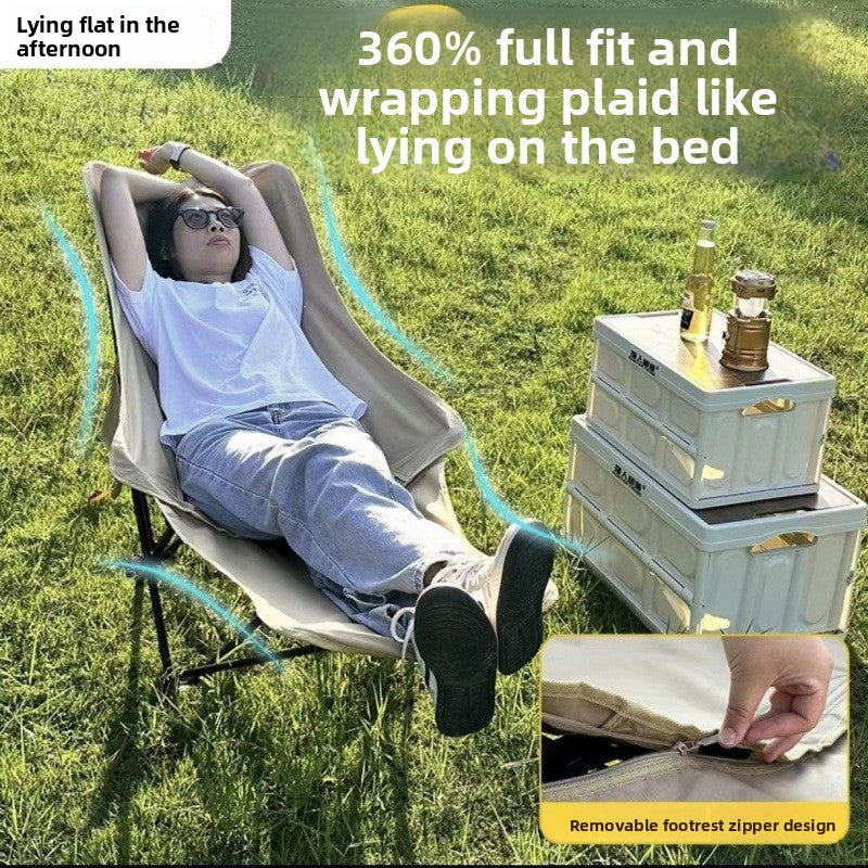 Adjustable Portable Moon Chair for Camping and Fishing