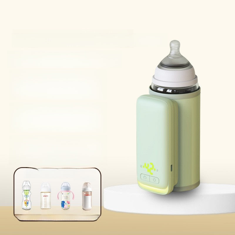 Wireless heating milk bottle insulation cover