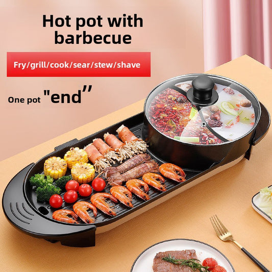 Multifunctional Grilling and Sauteing Combined Cooker