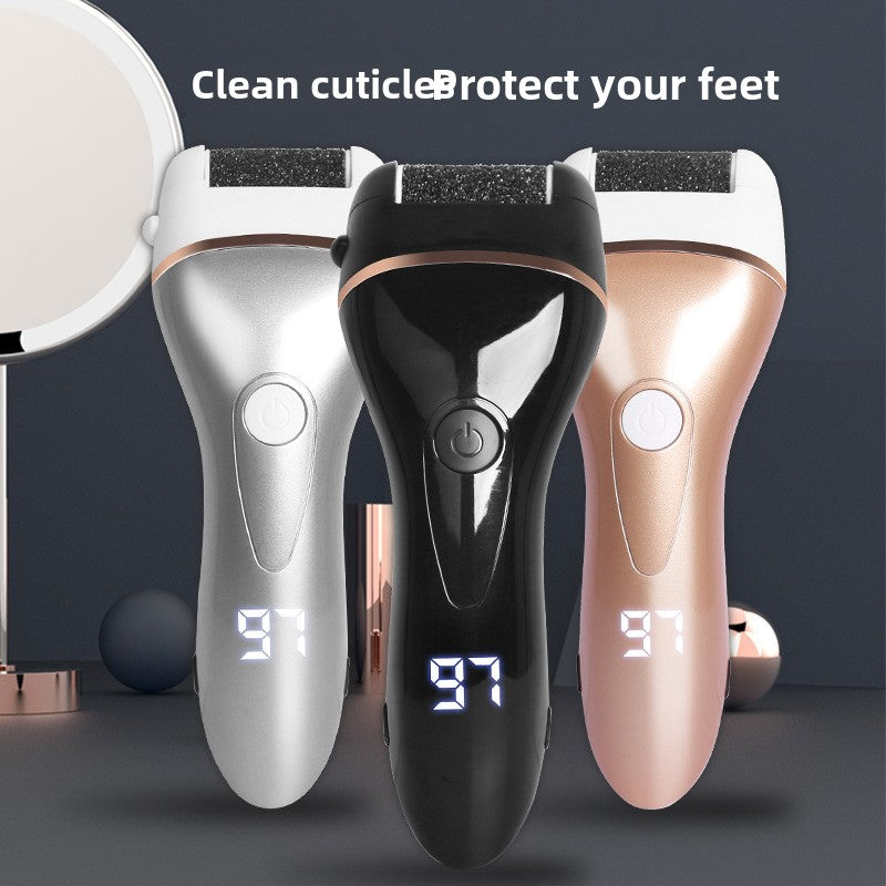 Electric Foot Grinder with 3 Grinding Heads - Rechargeable