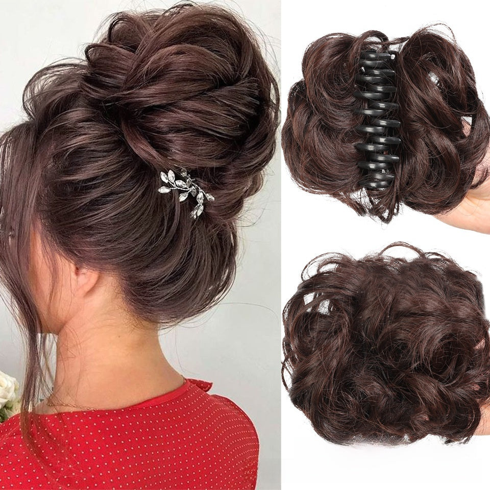 Synthetic Hair Clip Bun