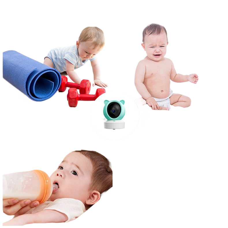 Graffiti WiFi Wireless Remote Video Baby Monitor - with Screen Mobile Tracking Cry Alarm Baby Monitor