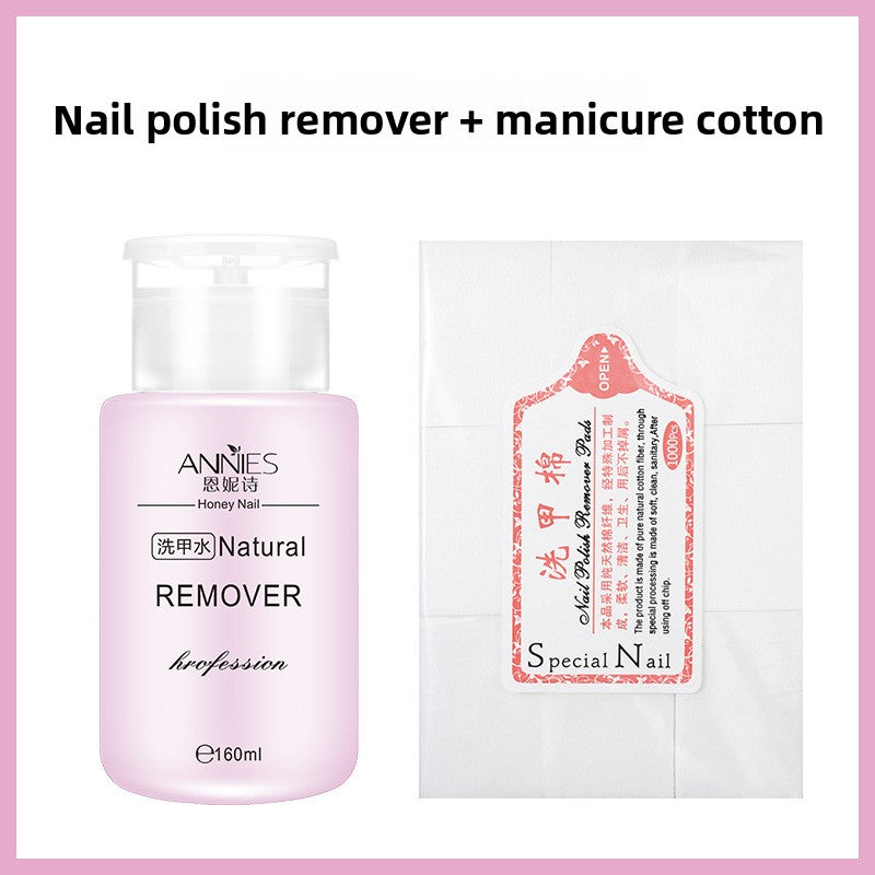 Press Bottle Nail Polish Remover and Cleaning Water