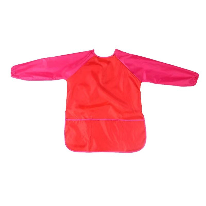 Children's Waterproof Long-Sleeve Art Apron