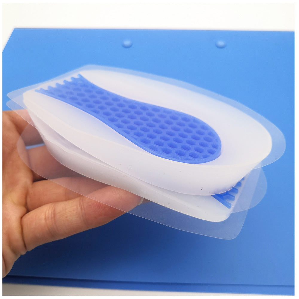 Pure Silicone Honeycomb Heel Pad for Shock Absorption and Height Increase