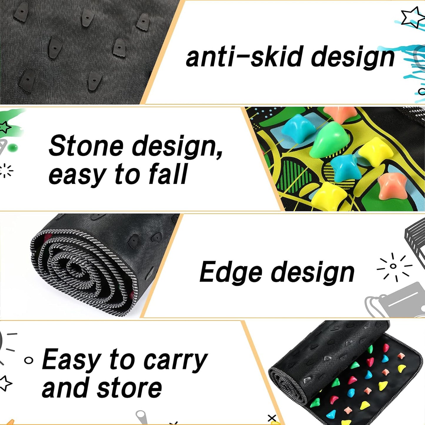 REFLEXOLOGY ACUPRESSURE FOOT MASSAGE MAT