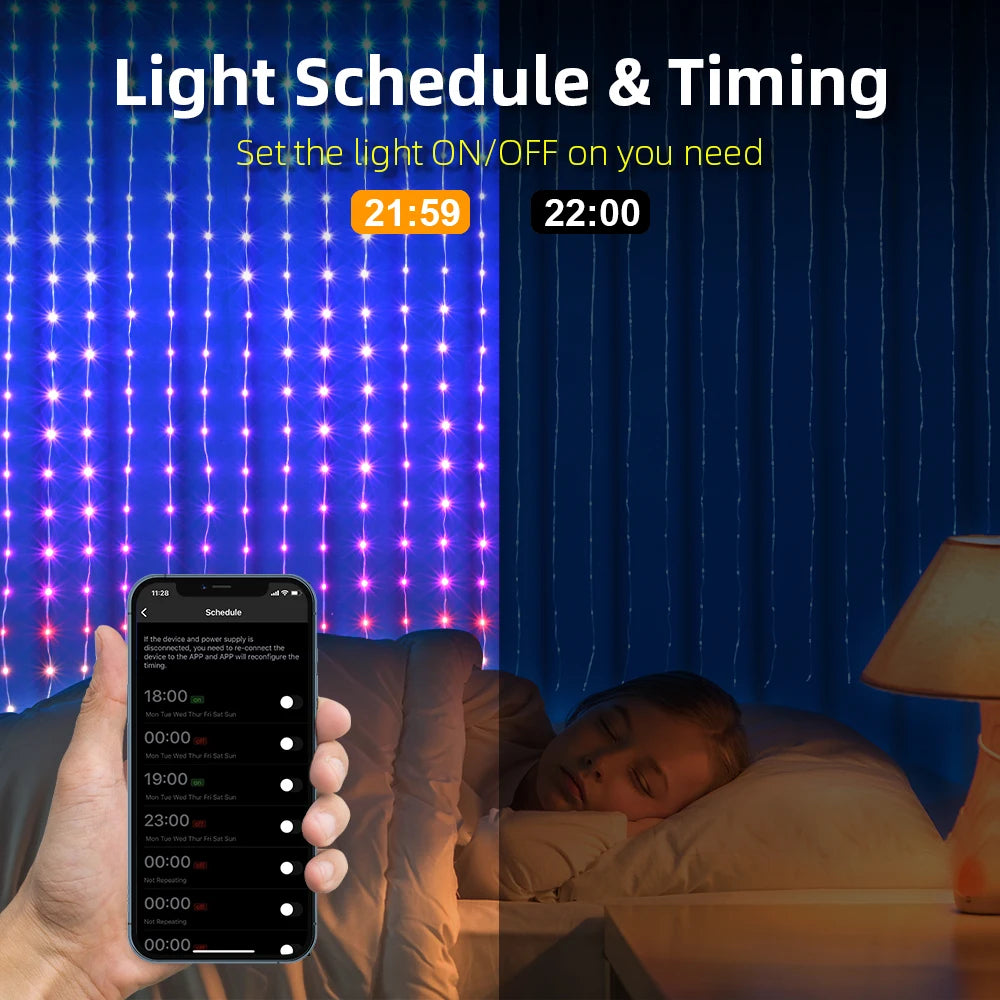400 LED CURTAIN LIGHTS