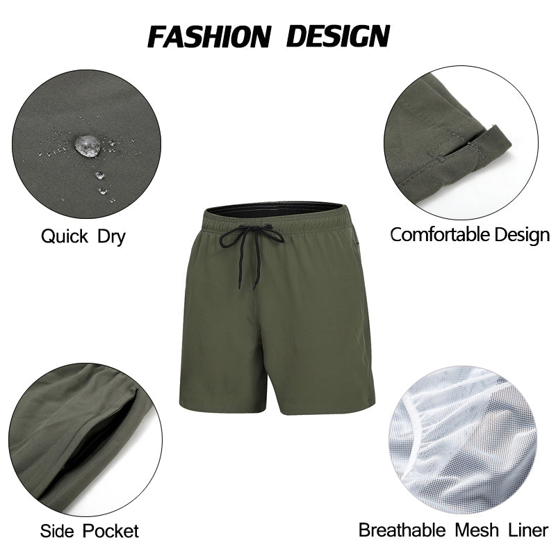 ESCRACTH MEN'S STRETCH SWIM TRUNKS QUICK DRY FOR THE BEACH