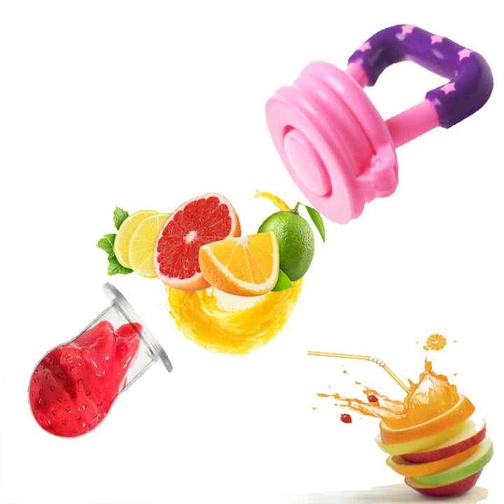3x SILICONE BABY FRUIT FEEDER