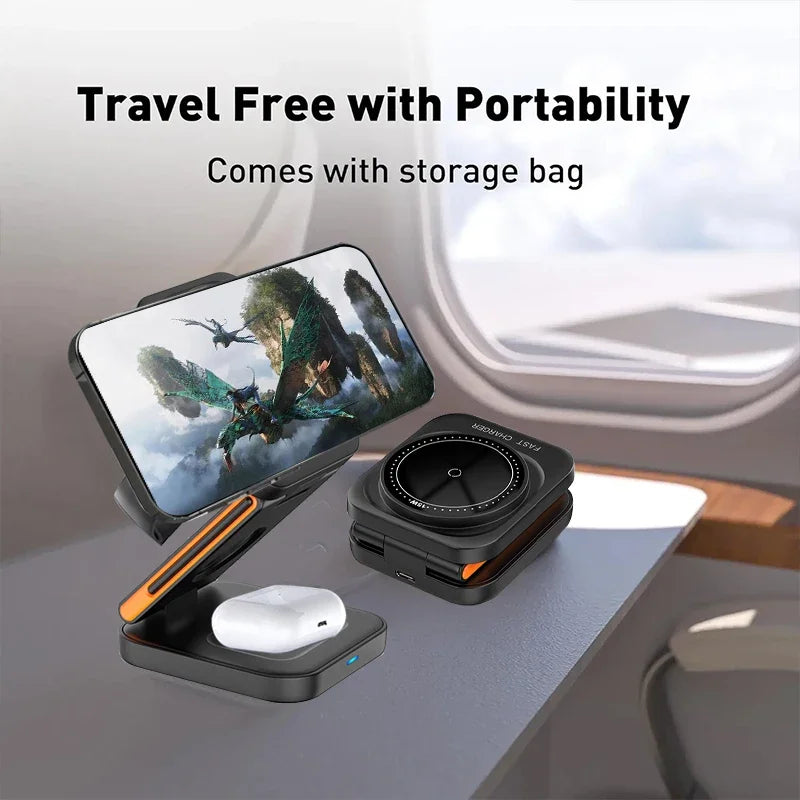 3-IN-1 FOLDABLE CHARGING STATION
