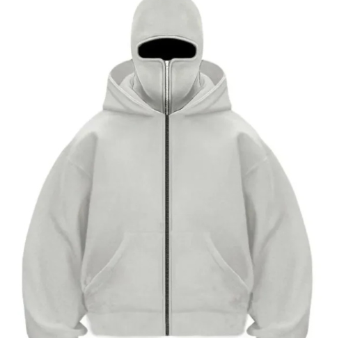 Loose Fleece-Lined Hooded Sweatshirt