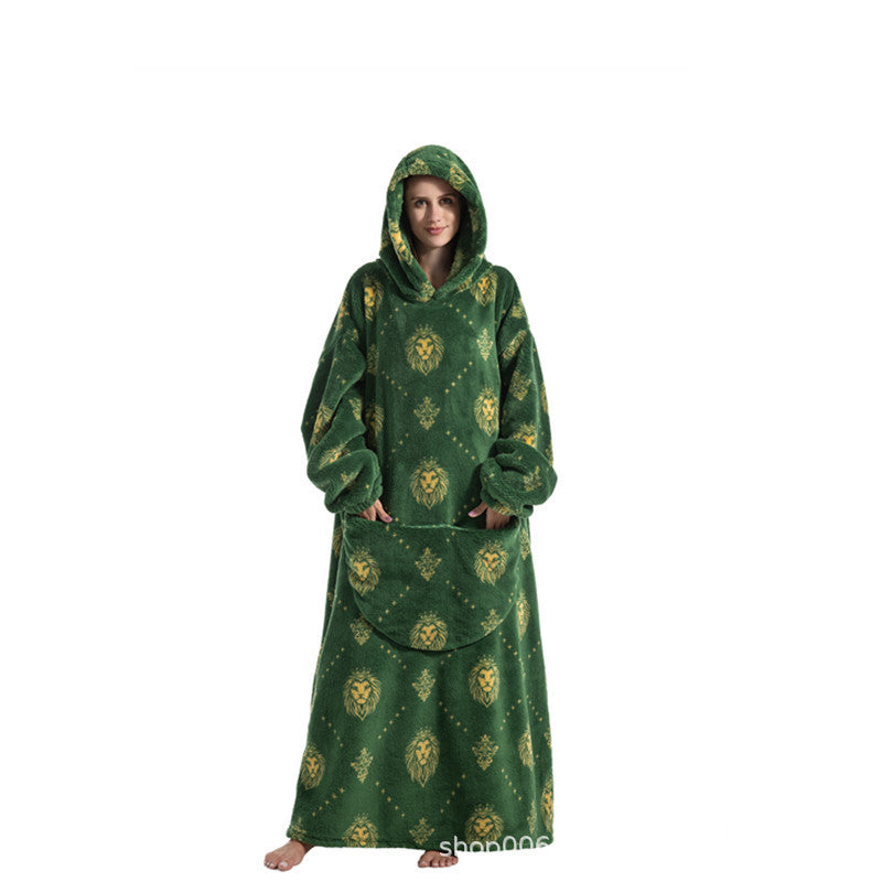 Extra Long Blanket Hoodie - Oversized Warm Pullover