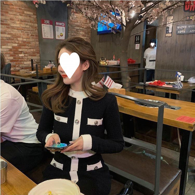 Women's Retro Knitted Dress