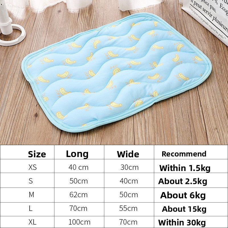 Summer Cooling Ice Silk Pet Pad for Cats and Dogs