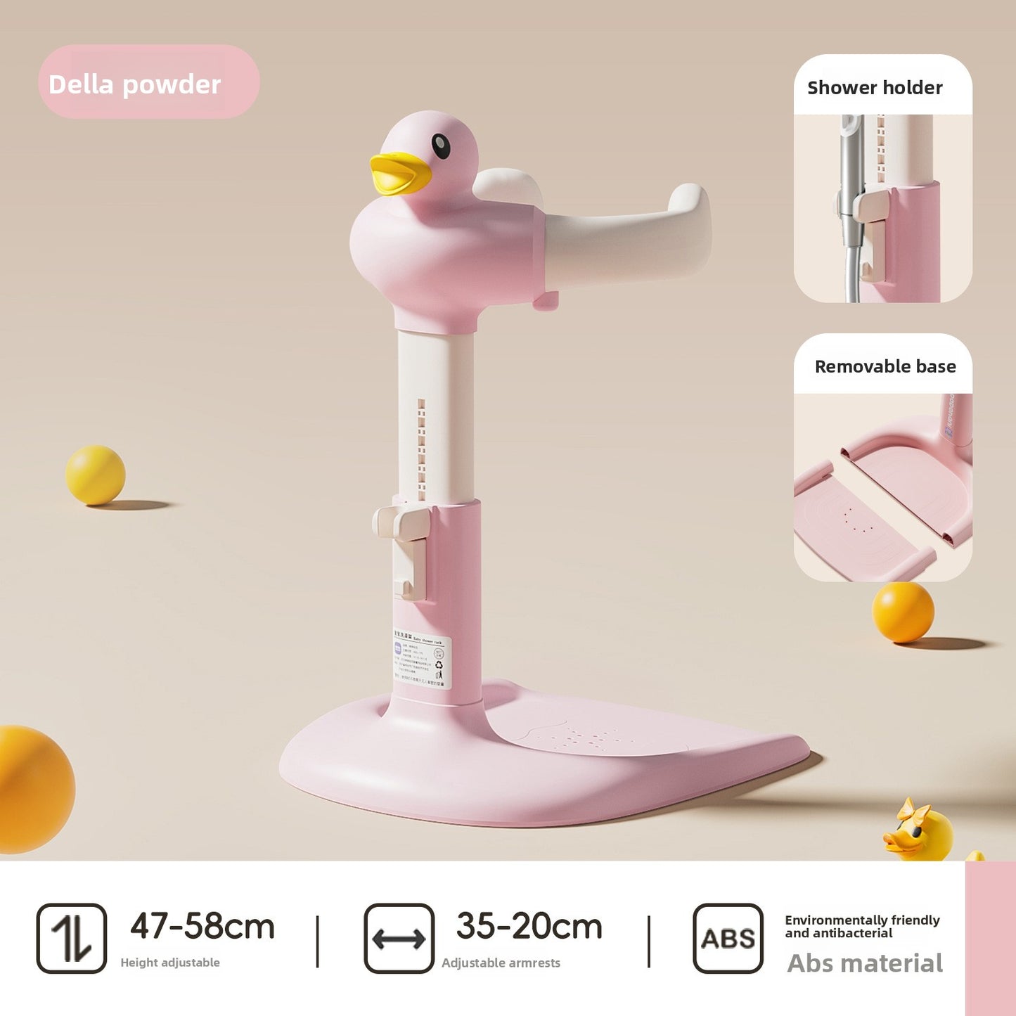 Foldable Baby Standing Bath Rack