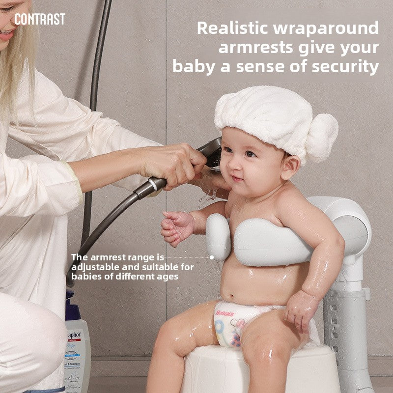 Foldable Baby Standing Bath Rack