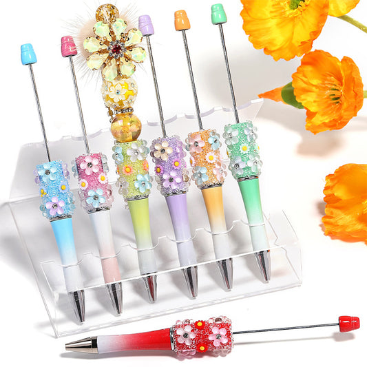 Creative DIY Flower Beaded Ballpoint Pen