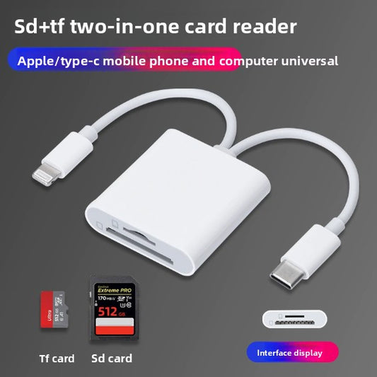 Type-C Multi-Function Card Reader for Android and Apple Devices