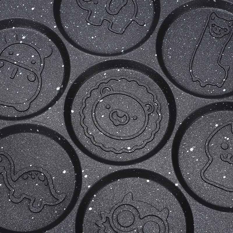 Seven-Hole Non-Stick Animal Shape Frying Pan