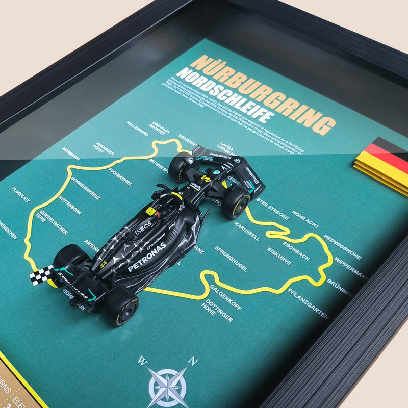 F1 Mercedes-Benz W14 Hamilton Track Scene Racing Model Study Club Decoration Hanging Painting