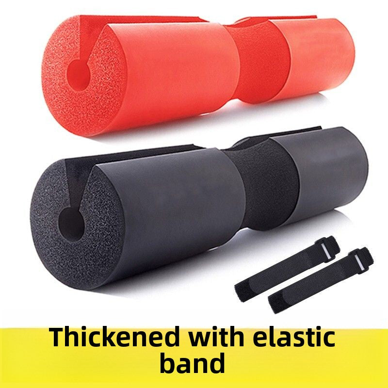 Barbell Bar Sponge Cover - Shoulder Pad with Straps