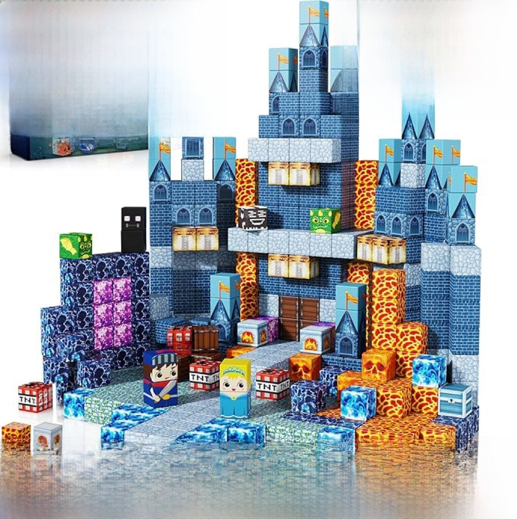 Mini World Magnetic Building Blocks for Kids DIY Castle Construction