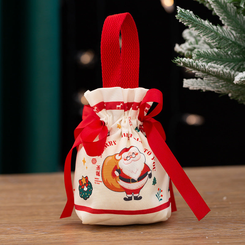 Christmas Apple Gift Bag - Knitted Fabric Holiday Packaging