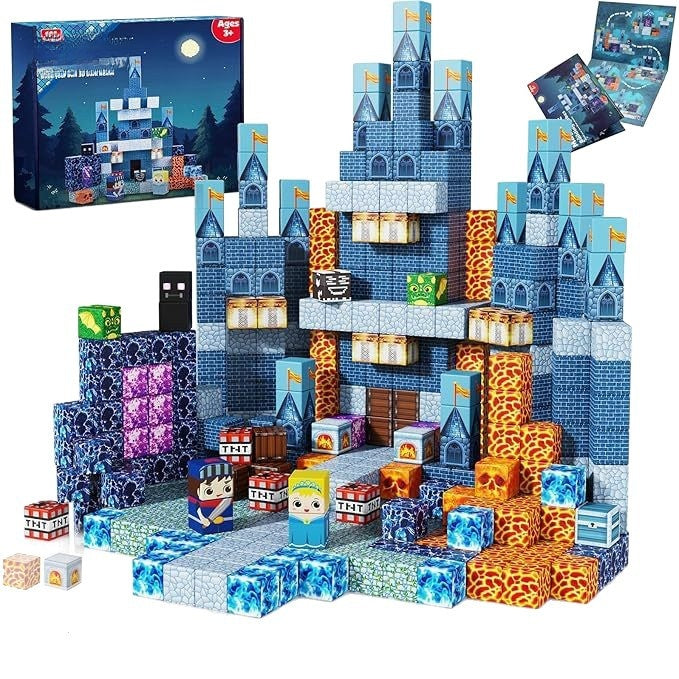 Mini World Magnetic Building Blocks for Kids DIY Castle Construction