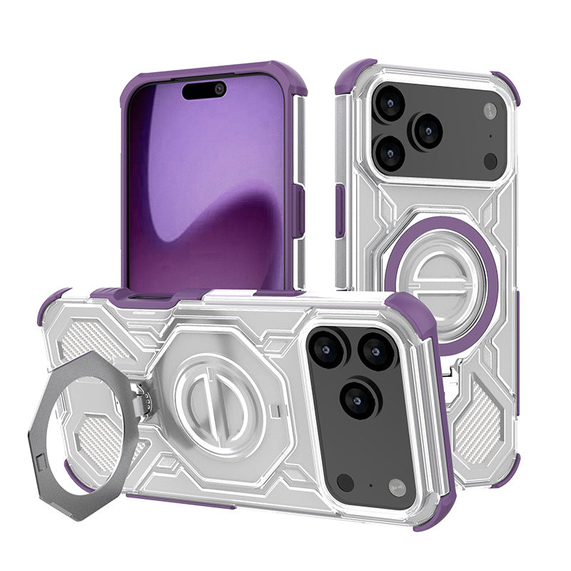 Magnetic Transparent Airbag Shockproof Phone Case