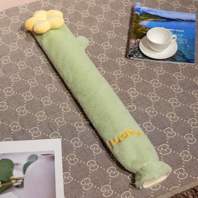 Cartoon Flannel Long Hot Water Bag