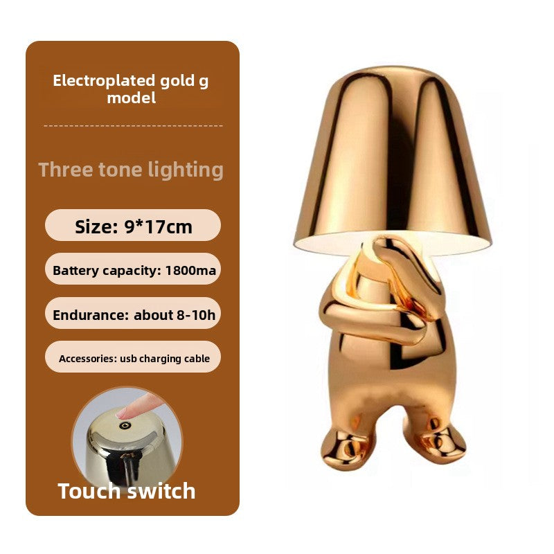 Electroplated Little Golden Man Table Lamp