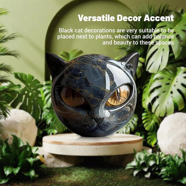 Cat Head Resin Sculpture Home Decor