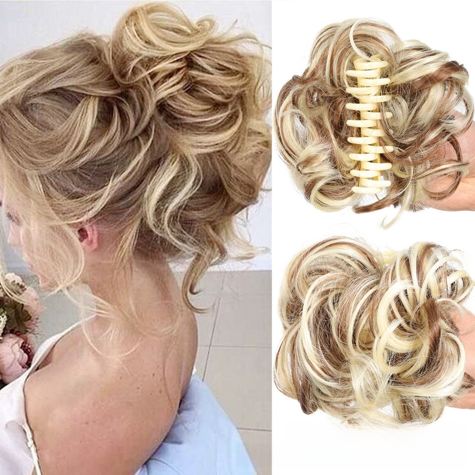 Synthetic Hair Clip Bun