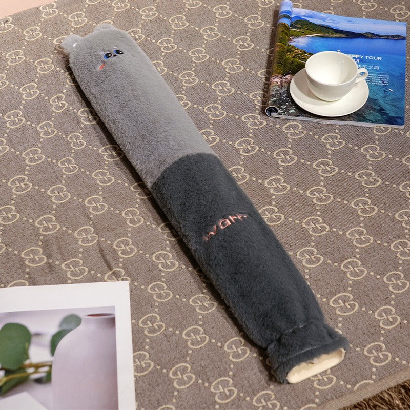Cartoon Flannel Long Hot Water Bag
