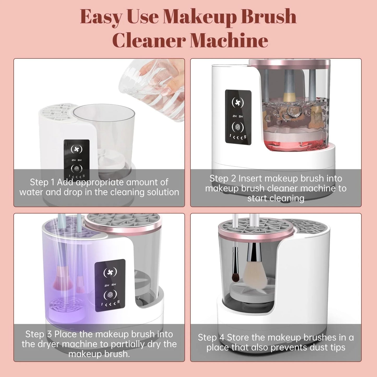3 in 1 ELECTRIC MAKEUP BRUSH CLEANER