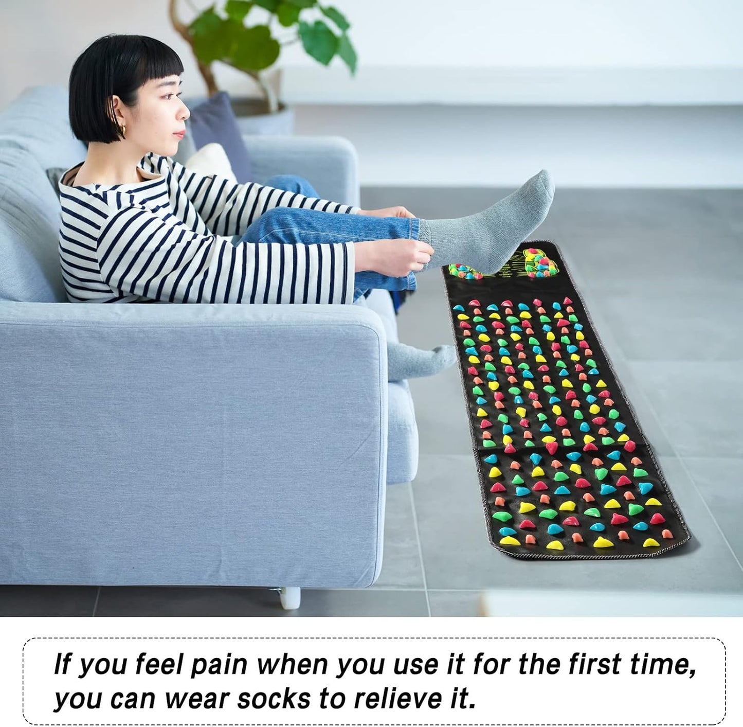 REFLEXOLOGY ACUPRESSURE FOOT MASSAGE MAT