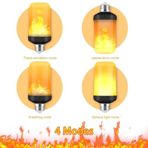 2x LED FLAME EFFECT LIGHT BULB