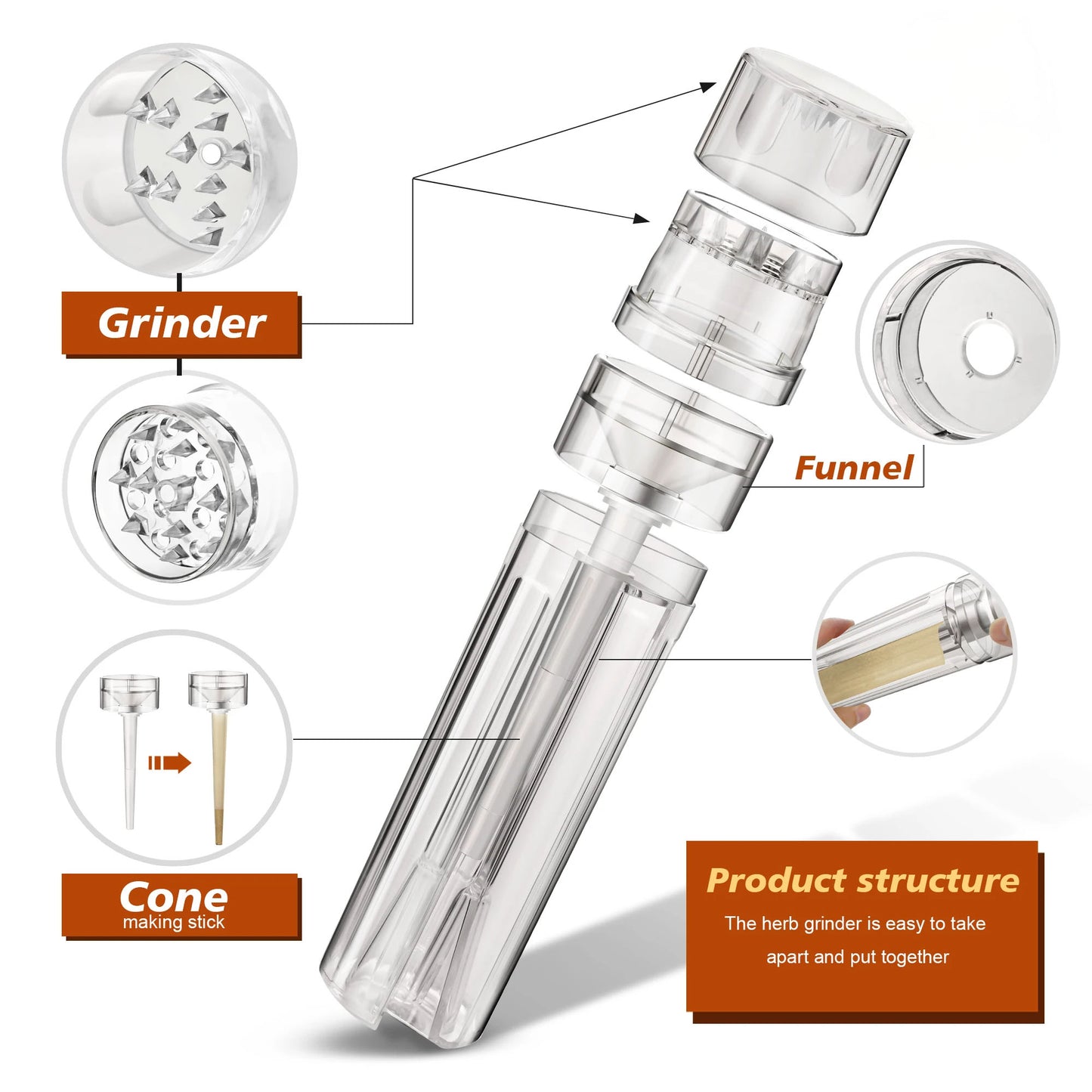 ALL IN ONE TOBACCO GRINDER