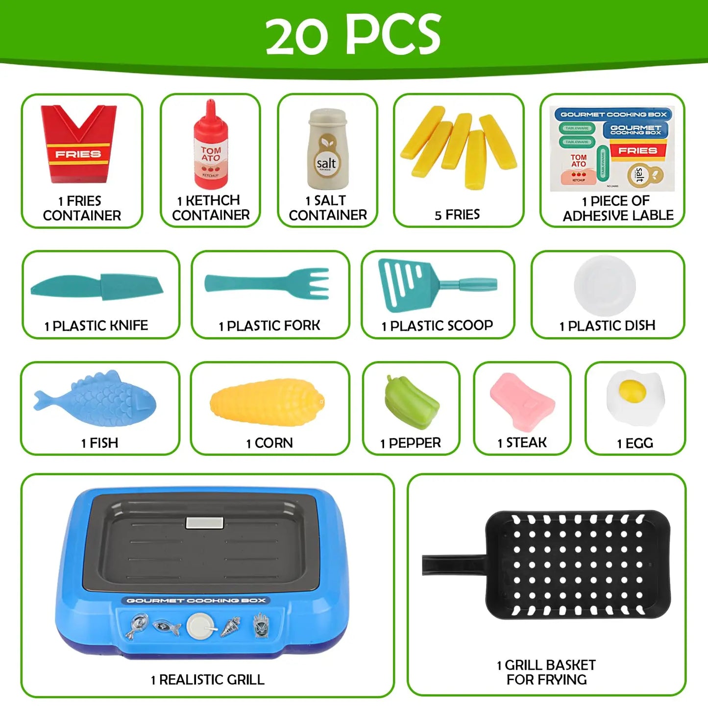 KITCHEN COOKING TOY SET