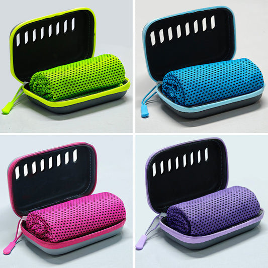 EVA Box Cooling Sports Towel - Quick-Dry Sweat, Absorbent for Outdoor Gym