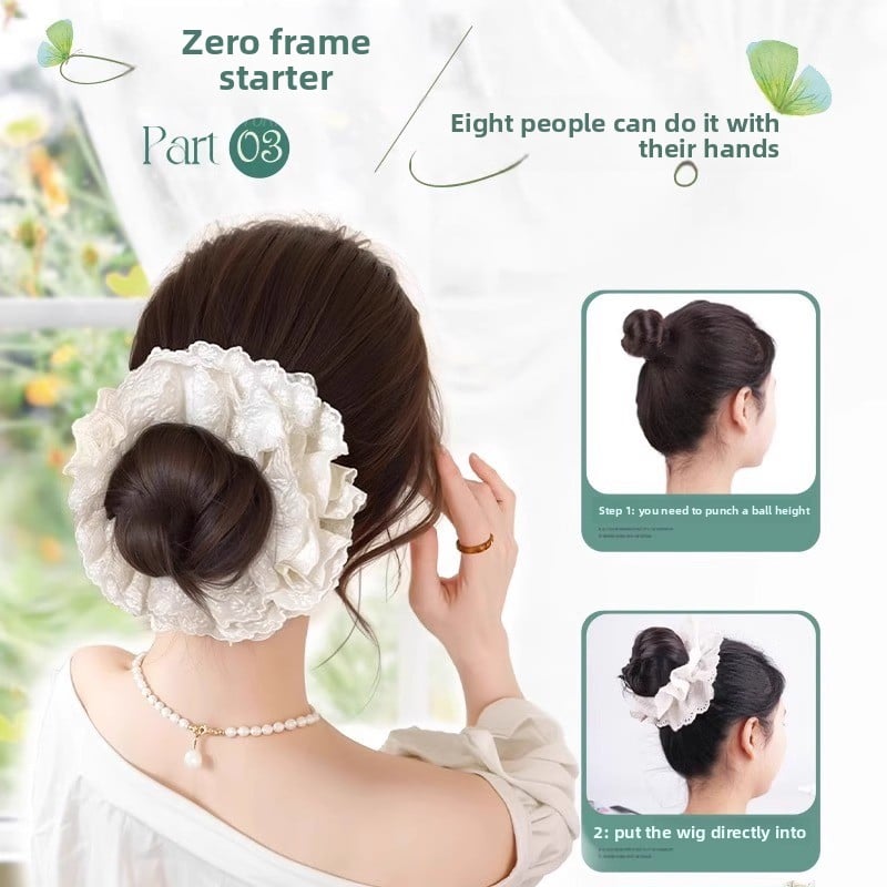 Lace Hair Bun for Women