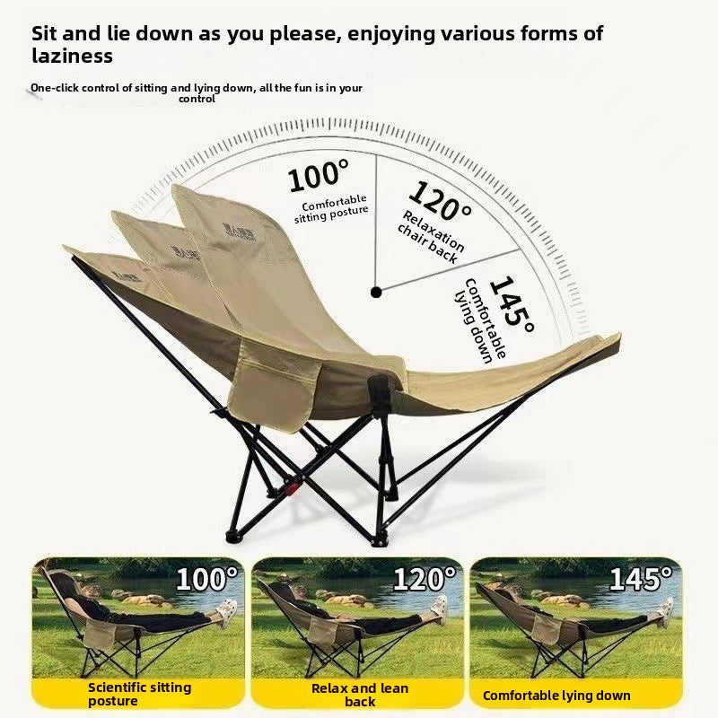 Adjustable Portable Moon Chair for Camping and Fishing