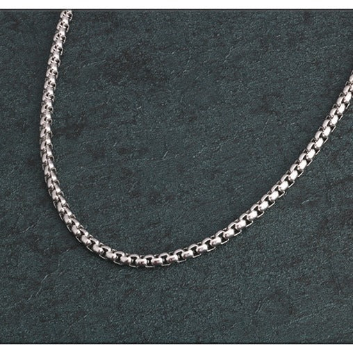 Pearl Chain Interlocking Titanium Steel Pendant Necklace
