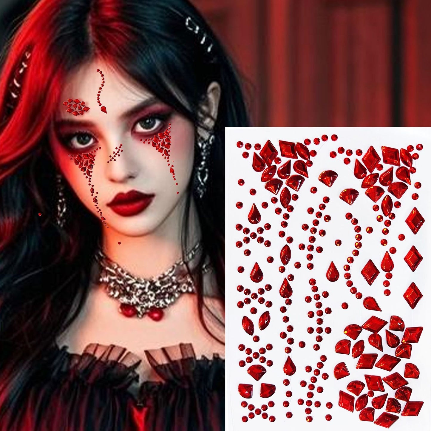 Halloween Face Stickers for Horror Makeup