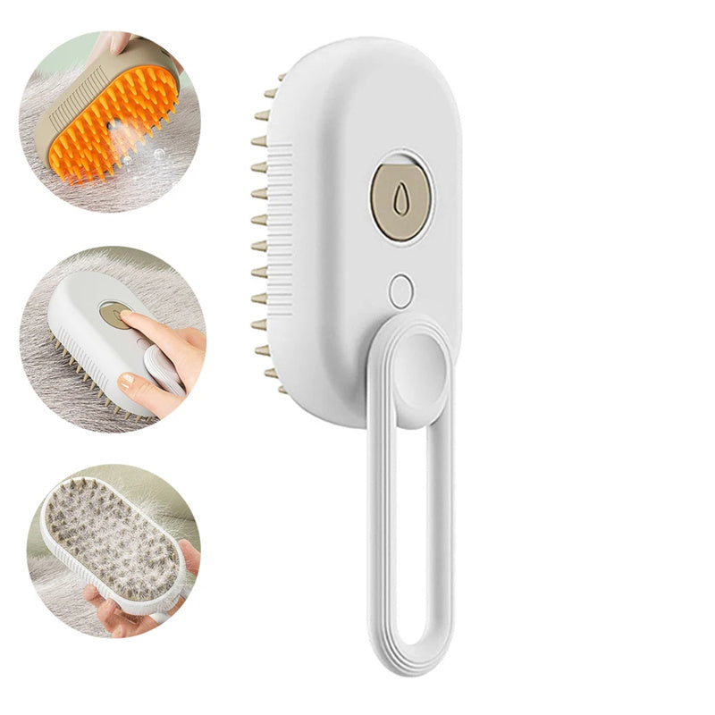 3-in-1 Electric Steam Spray - Pet Grooming Brush
